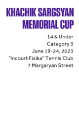 Khachik Sargsyan Memorial Cup 2023