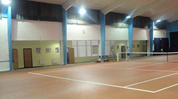 2 закрытых корта с синтетическим ковром