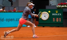 WTA Tour. Mutua Madrid Open. Саснович против первой ракетки мира