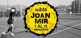 Tennis Europe 16U. XI Torneig Joan Mir /"In Memoriam/"