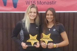 ITF World Tour. Magic Tours. Дмитрук — победительница парной сетки