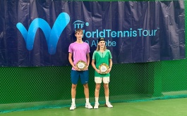ITF World Junior Tour. Aktobe. Дюбайлов и Лацис — парные чемпионы
