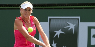 WTA Tour. Internationaux de Strasbourg 2014. Говорцова - только пара.