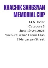 Khachik Sargsyan Memorial Cup 2023