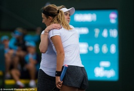 WTA Tour. BNP Paribas Open 2019. Проигрыш в паре