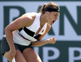 WTA Tour. BNP Paribas Open 2019. Соболенко переиграла Цуренко.