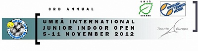Tennis Europe 14U. Umeå International Junior Indoor Open 2012.
