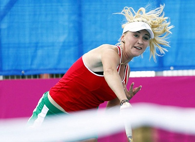 BNP Paribas Open. Индиан-Уэллс 2012. Говорцова в паре.