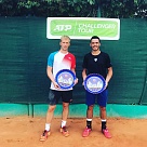 ATP Challenger Tour. Samarkand Challenger. Парная победа Василевского.