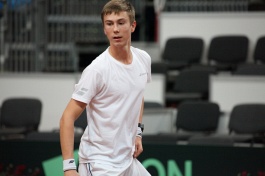 World Tennis Tour Juniors. Biotehnos Cup 2019. Згировский выиграл первый матч