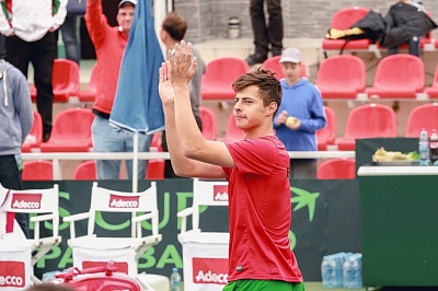 ITF Men's Circuit. 12th Lyttos Beach F5 2018. Ярослав Шило легко вышел в парный полуфинал