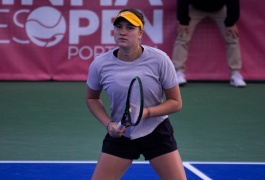 ITF World Tour. Empire Women's Indoor. Баранка на стыке сетов