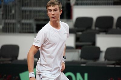 World Tennis Tour Juniors. Biotehnos Cup 2019. Згировский выиграл первый матч